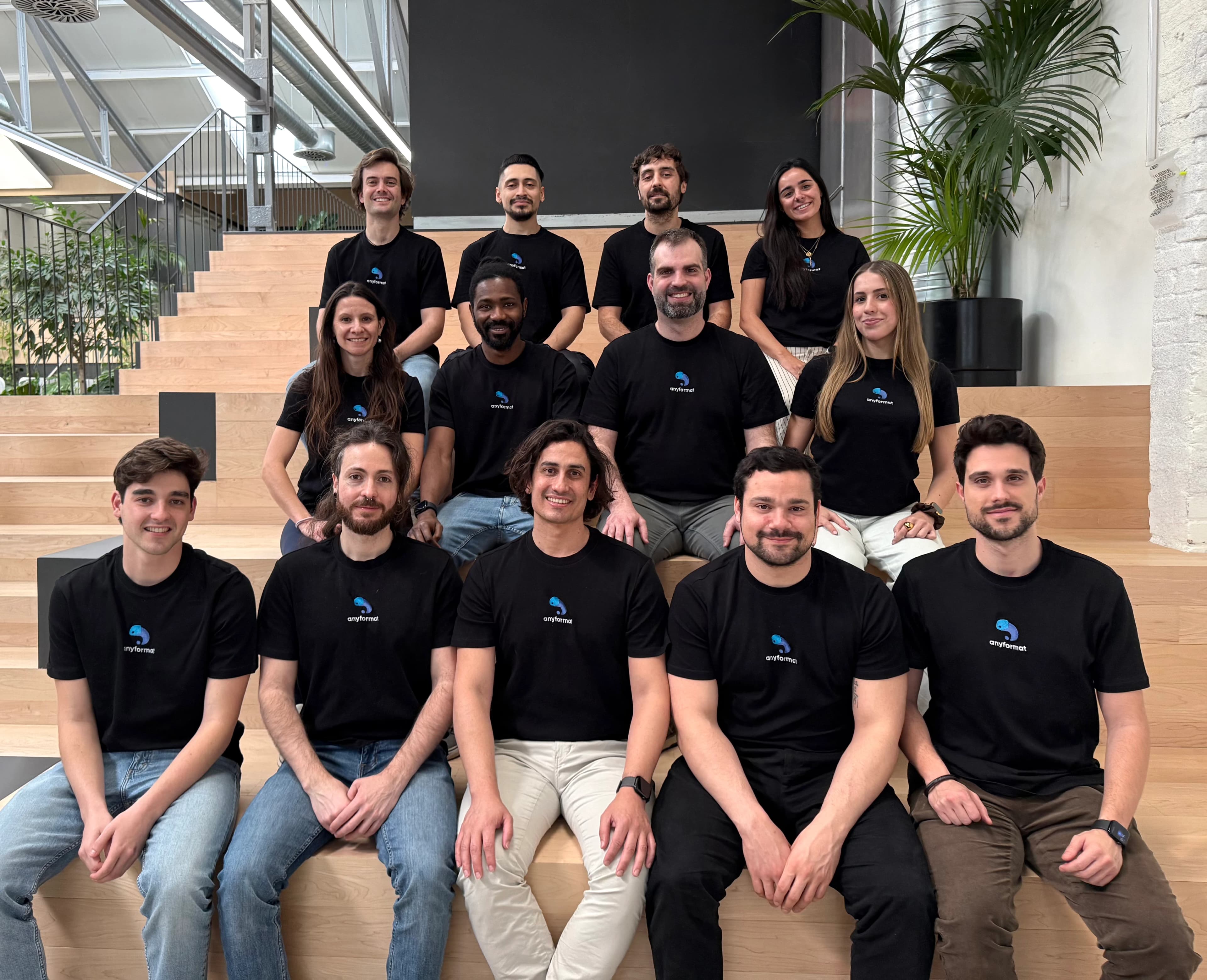 The anyformat team at the Madrid office