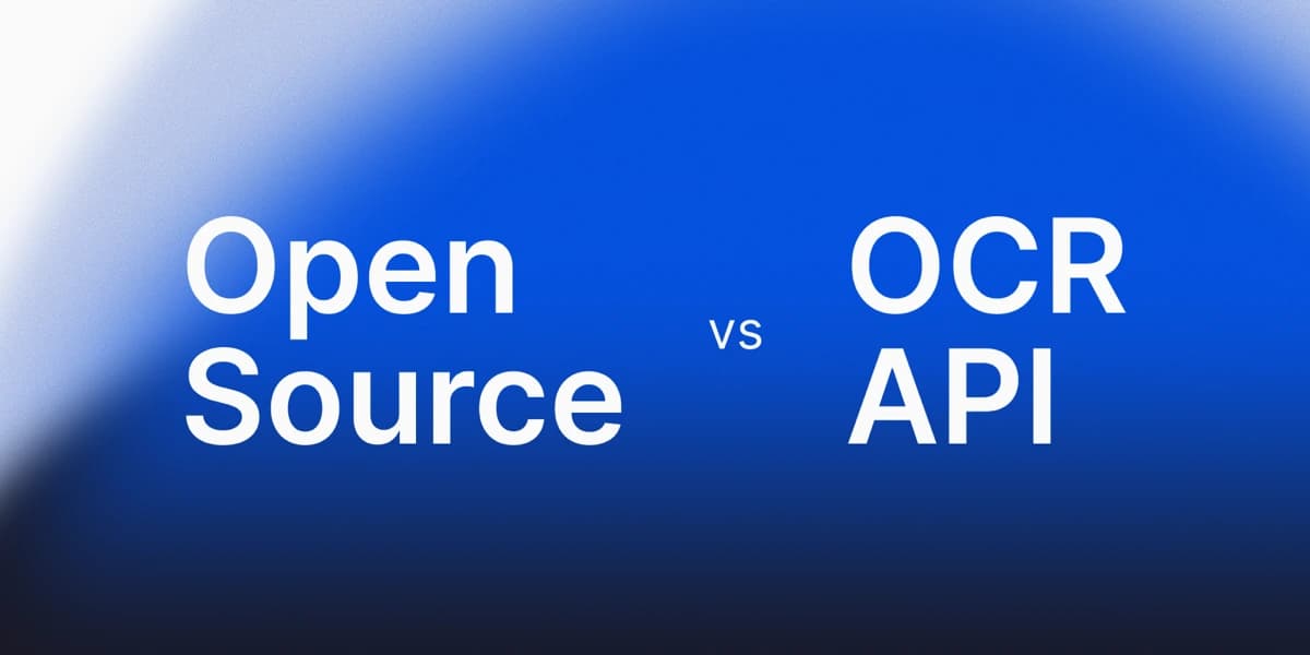 OCR API vs open source: how to decide